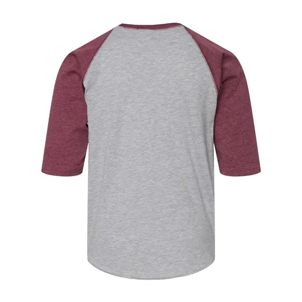 LAT Youth Baseball Fine Jersey Three-Quarter Sleeve Tee - LAT Youth Baseball Fine Jersey Three-Quarter Sleeve Tee - Image 6 of 24