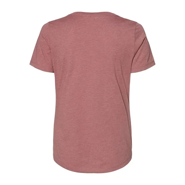 BELLA + CANVAS Women's Relaxed Heather CVC V-Neck Tee - BELLA + CANVAS Women's Relaxed Heather CVC V-Neck Tee - Image 10 of 26