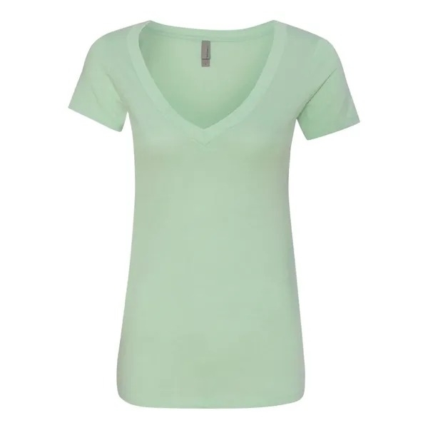 Next Level Women's CVC Deep V-Neck T-Shirt - Next Level Women's CVC Deep V-Neck T-Shirt - Image 9 of 14