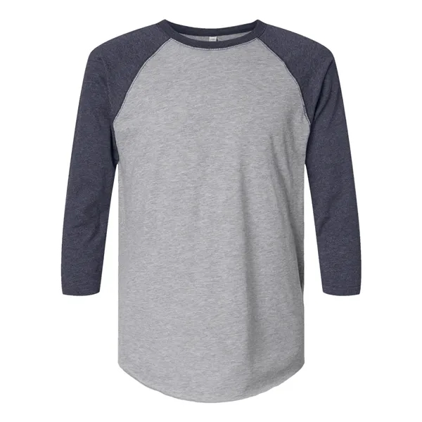 LAT Men's Baseball Fine Jersey Three-Quarter Sleeve Tee - LAT Men's Baseball Fine Jersey Three-Quarter Sleeve Tee - Image 9 of 32