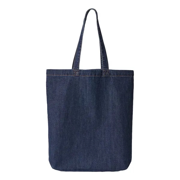Liberty Bags Cotton Denim Gusseted Tote Bag - Liberty Bags Cotton Denim Gusseted Tote Bag - Image 2 of 4