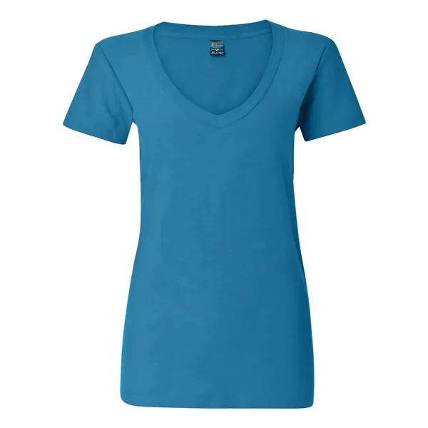 J. America Women's V-Neck Slub T-Shirt - J. America Women's V-Neck Slub T-Shirt - Image 7 of 15