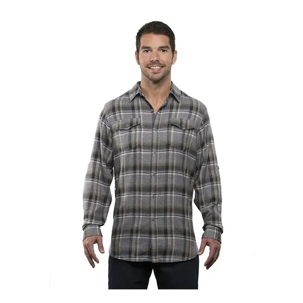 Burnside Men's Yarn-Dyed Flannel Shirt - Burnside Men's Yarn-Dyed Flannel Shirt - Image 30 of 58
