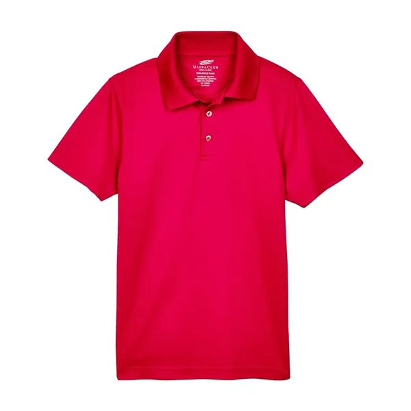 UltraClub Youth Cool & Dry Mesh Pique Polo - UltraClub Youth Cool & Dry Mesh Pique Polo - Image 8 of 14