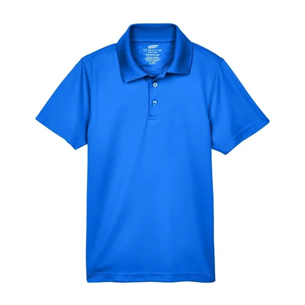 UltraClub Youth Cool & Dry Mesh Pique Polo - UltraClub Youth Cool & Dry Mesh Pique Polo - Image 10 of 14