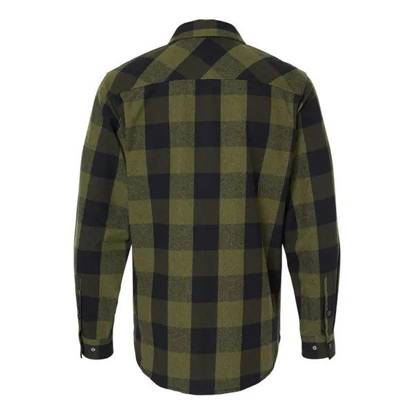 Burnside Men's Snap Front Plaid Flannel Shirt - Burnside Men's Snap Front Plaid Flannel Shirt - Image 2 of 10