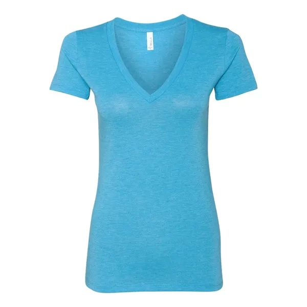 BELLA + CANVAS Women's Triblend Deep V-Neck Tee - BELLA + CANVAS Women's Triblend Deep V-Neck Tee - Image 1 of 24
