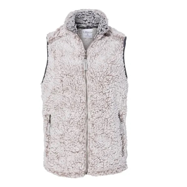 J. America Women's Epic Sherpa Full-Zip Vest - J. America Women's Epic Sherpa Full-Zip Vest - Image 3 of 4