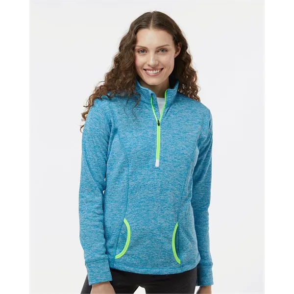 J. America Women's Cosmic Fleece Quarter-Zip Pullover - J. America Women's Cosmic Fleece Quarter-Zip Pullover - Image 0 of 25