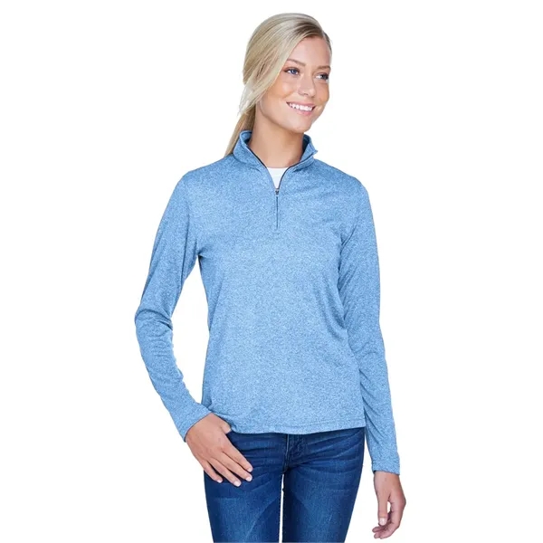 UltraClub Women's Cool & Dry Heathered Performance Quarte...