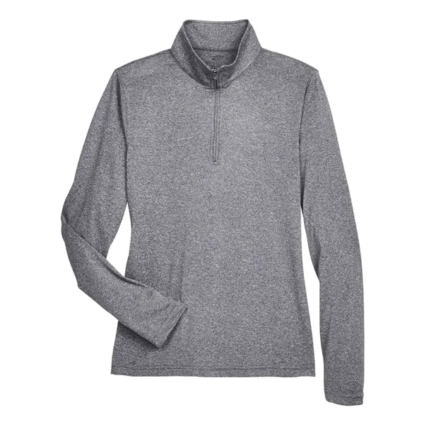 UltraClub Women's Cool & Dry Heathered Performance Quarte...