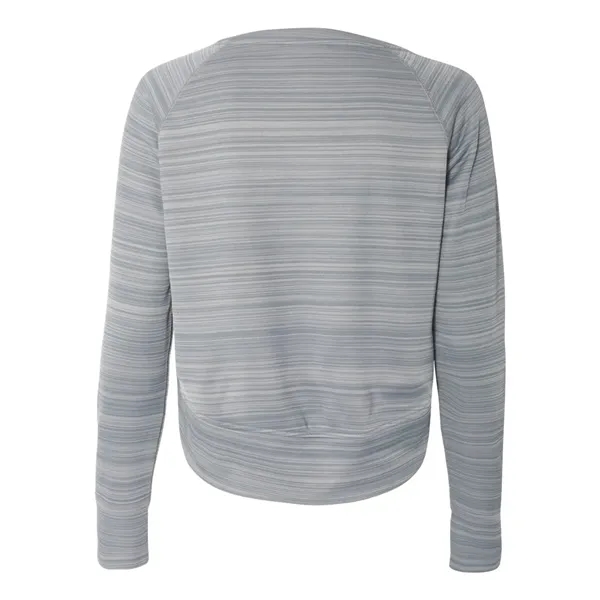 J. America Women's Odyssey Striped Performance Fleece Hi-... - J. America Women's Odyssey Striped Performance Fleece Hi-... - Image 8 of 10