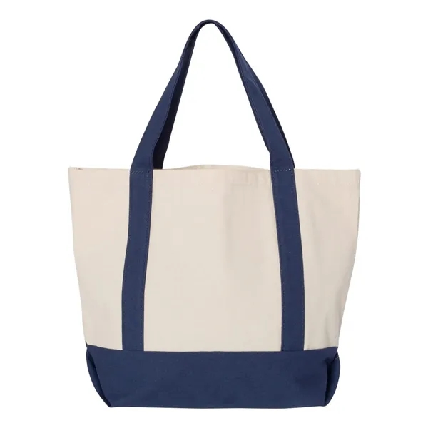 Liberty Bags Seaside Boater Tote - Liberty Bags Seaside Boater Tote - Image 3 of 8