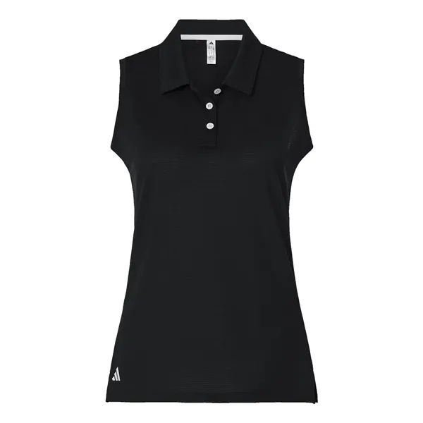 Adidas Women's Ottoman Sleeveless Polo - Adidas Women's Ottoman Sleeveless Polo - Image 1 of 6