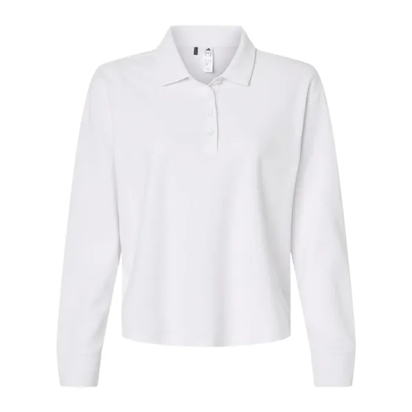 Adidas Women's Beyond Long Sleeve Loose Polo - Adidas Women's Beyond Long Sleeve Loose Polo - Image 5 of 6