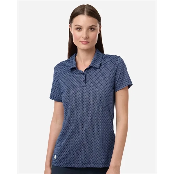 Adidas Women's 4-Way Stretch Printed Polo - Adidas Women's 4-Way Stretch Printed Polo - Image 0 of 4