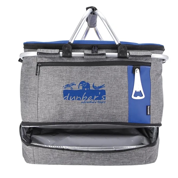 Koozie® Collapsible Jumbo Picnic Basket - Koozie® Collapsible Jumbo Picnic Basket - Image 5 of 5