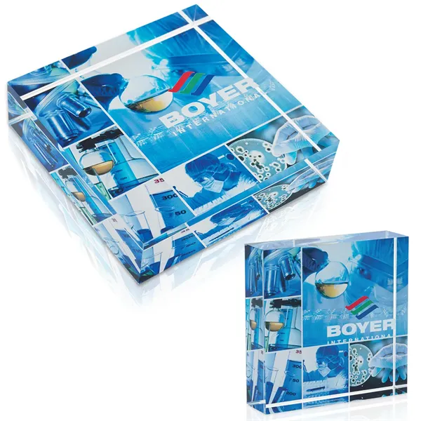 JAFFA® Square Acrylic Paperweight - JAFFA® Square Acrylic Paperweight - Image 0 of 5