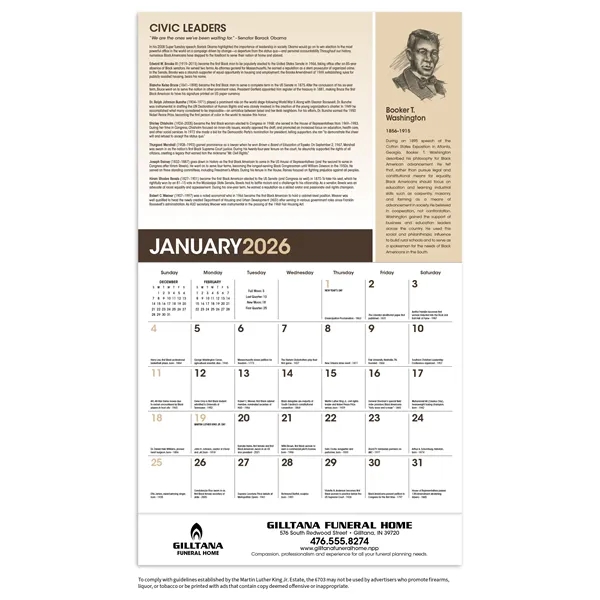 Triumph® Calendars African-American Heritage: Dr. Martin ... - Triumph® Calendars African-American Heritage: Dr. Martin ... - Image 1 of 11