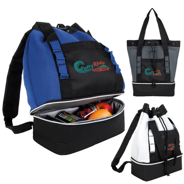 Atchison® Brightwater Dual-Compartment Tote-Pack Cooler - Atchison® Brightwater Dual-Compartment Tote-Pack Cooler - Image 0 of 20