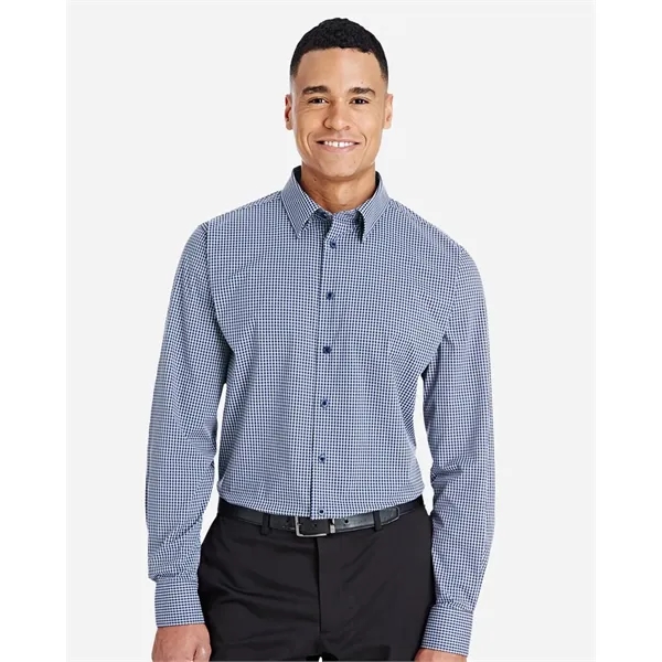 Devon & Jones Men's CrownLux Performance® Tonal Mini Chec... - Devon & Jones Men's CrownLux Performance® Tonal Mini Chec... - Image 0 of 3