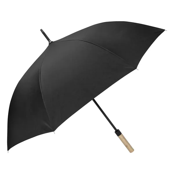 Shed Rain™ 50" RPET Bamboo-Handled Auto-Open Stick Umbrella - Shed Rain™ 50" RPET Bamboo-Handled Auto-Open Stick Umbrella - Image 2 of 10