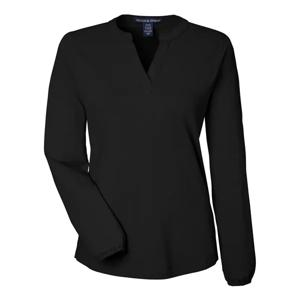 Devon & Jones Women's Raleigh Half-Placket Knit Top - Devon & Jones Women's Raleigh Half-Placket Knit Top - Image 1 of 10