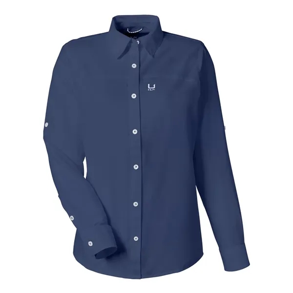 HUK Women's Tide Point Long Sleeve Shirt - HUK Women's Tide Point Long Sleeve Shirt - Image 9 of 12