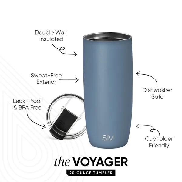 20 oz Simple Modern® Double-Walled Insulated Voyager Tumbler - 20 oz Simple Modern® Double-Walled Insulated Voyager Tumbler - Image 2 of 11