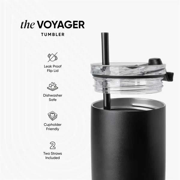 20 oz Simple Modern® Double-Walled Insulated Voyager Tumbler - 20 oz Simple Modern® Double-Walled Insulated Voyager Tumbler - Image 3 of 11