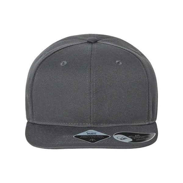 Atlantis Headwear Sustainable Flat Bill Cap - Atlantis Headwear Sustainable Flat Bill Cap - Image 2 of 12