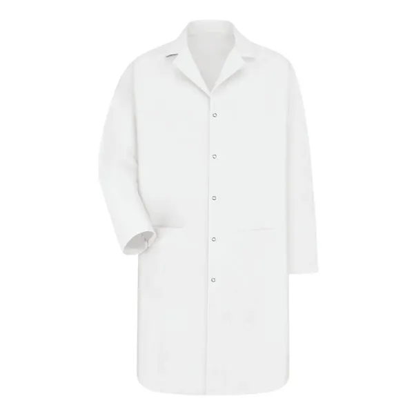 Red Kap Unisex Tall Gripper Front Lab Coat - Red Kap Unisex Tall Gripper Front Lab Coat - Image 0 of 2