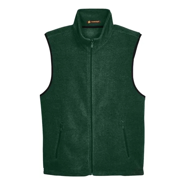 Harriton Unisex Fleece Full-Zip Vest - Harriton Unisex Fleece Full-Zip Vest - Image 5 of 16