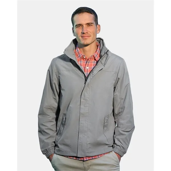 Nautica Men's Voyage Hooded Rain Jacket - Nautica Men's Voyage Hooded Rain Jacket - Image 0 of 6