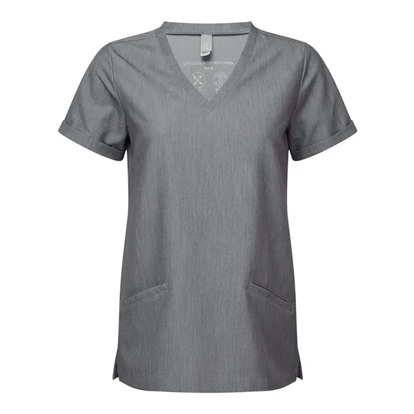 Onna Women's Invincible V-Neck Stretch Scrub Top - Onna Women's Invincible V-Neck Stretch Scrub Top - Image 6 of 7
