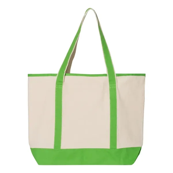 Q-Tees 34.6L Large Canvas Deluxe Tote - Q-Tees 34.6L Large Canvas Deluxe Tote - Image 6 of 18