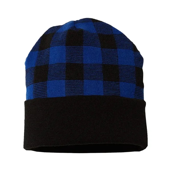 CAP AMERICA USA-Made Plaid Beanie - CAP AMERICA USA-Made Plaid Beanie - Image 2 of 9