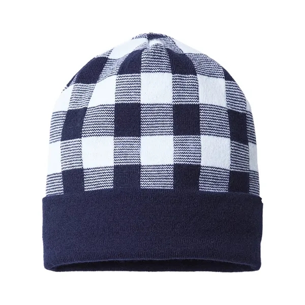 CAP AMERICA USA-Made Plaid Beanie - CAP AMERICA USA-Made Plaid Beanie - Image 6 of 9