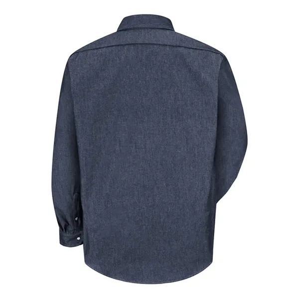 Red Kap Men's Deluxe Denim Long Sleeve Shirt - Red Kap Men's Deluxe Denim Long Sleeve Shirt - Image 2 of 2