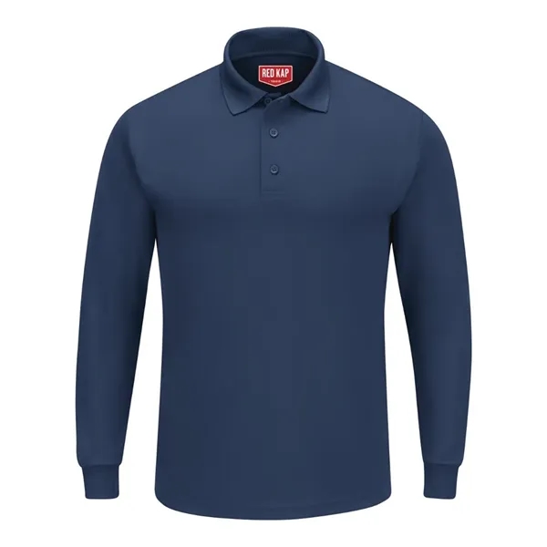 Red Kap Men's Long Sleeve Performance Knit Polo - Red Kap Men's Long Sleeve Performance Knit Polo - Image 0 of 8