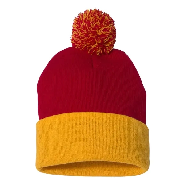 Sportsman 12" Pom-Pom Cuffed Beanie - Sportsman 12" Pom-Pom Cuffed Beanie - Image 56 of 64