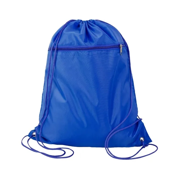 Q-Tees Polyester Drawstring Backpack
