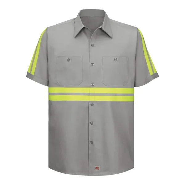 Red Kap Men's Tall Enhanced Visibility Short Sleeve Cotto...