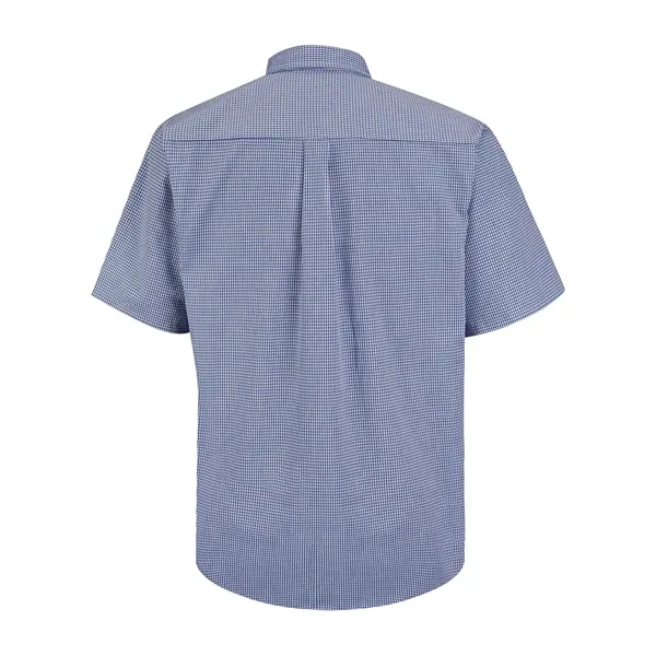 Red Kap Men's Mini-Plaid Uniform Short Sleeve Shirt - Red Kap Men's Mini-Plaid Uniform Short Sleeve Shirt - Image 4 of 4