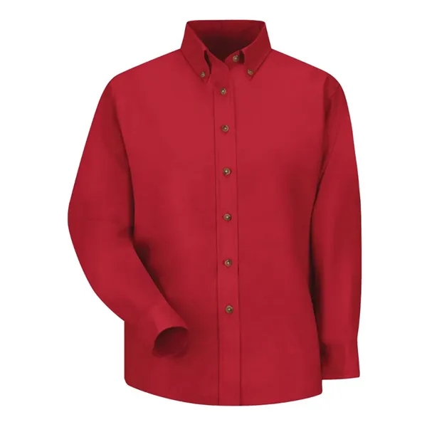 Red Kap Women's Poplin Dress Shirt - Red Kap Women's Poplin Dress Shirt - Image 6 of 10