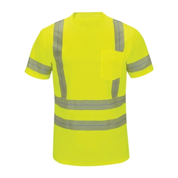 Red Kap Men's High Visibility Short Sleeve T-Shirt - Red Kap Men's High Visibility Short Sleeve T-Shirt - Image 1 of 2