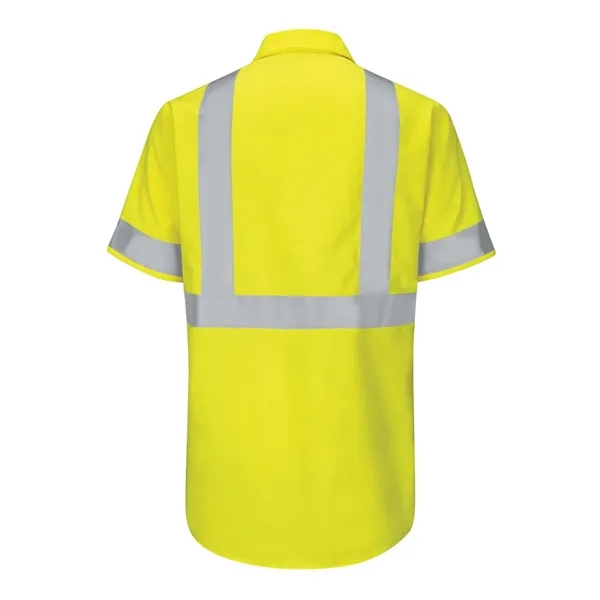 Red Kap Men's Enhanced & Hi-Visibility Work Shirt - Red Kap Men's Enhanced & Hi-Visibility Work Shirt - Image 10 of 10