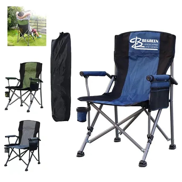 Heavy Duty Folding Camping Collapsible Chair with Carry Bag - Heavy Duty Folding Camping Collapsible Chair with Carry Bag - Image 0 of 3