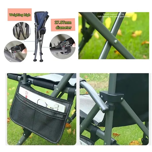 Heavy Duty Folding Camping Collapsible Chair with Carry Bag - Heavy Duty Folding Camping Collapsible Chair with Carry Bag - Image 1 of 3