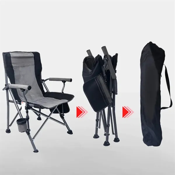 Heavy Duty Folding Camping Collapsible Chair with Carry Bag - Heavy Duty Folding Camping Collapsible Chair with Carry Bag - Image 3 of 3